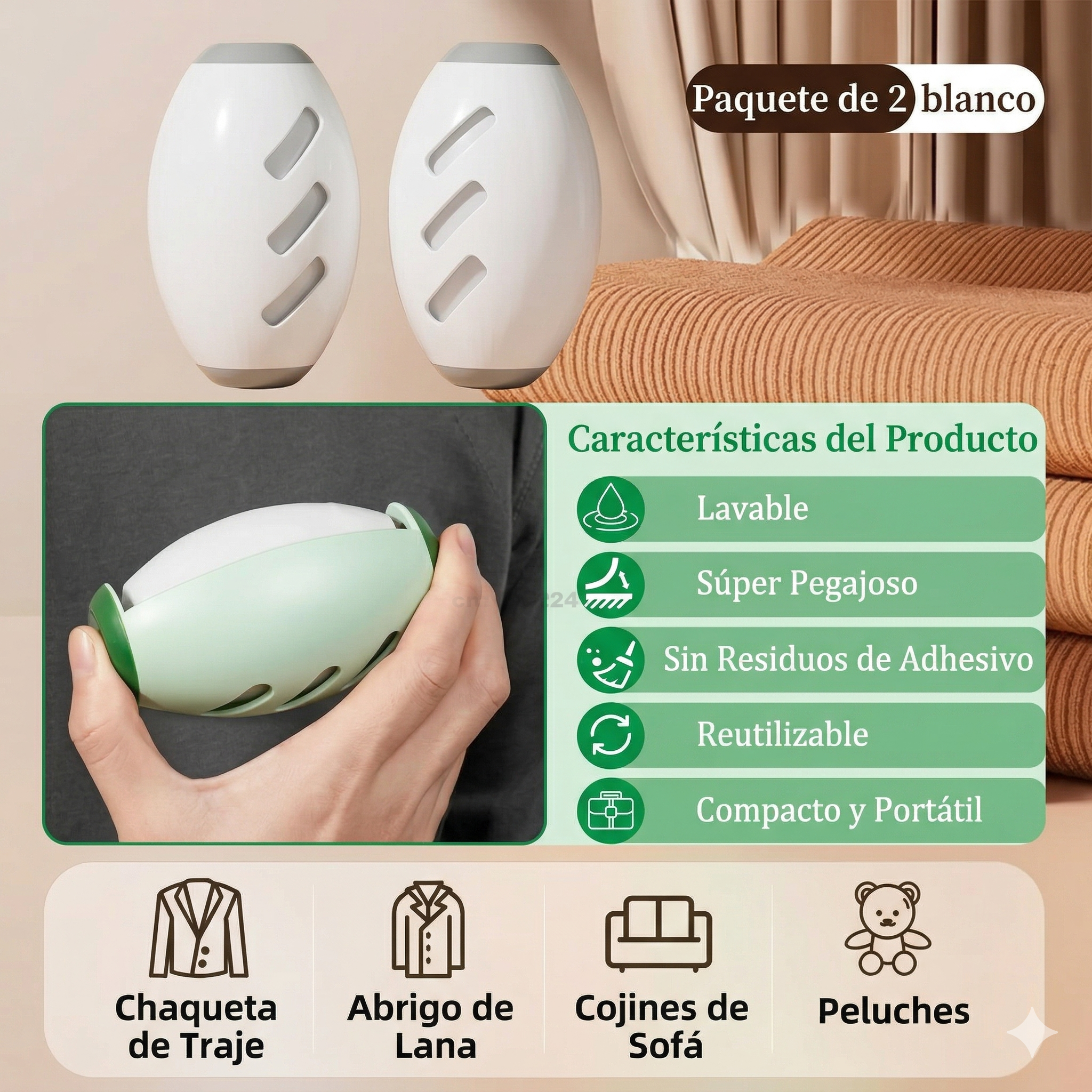 Kit "Auto Impecable": Cubreasientos + 2 Rodillos Quita Pelos Lavables