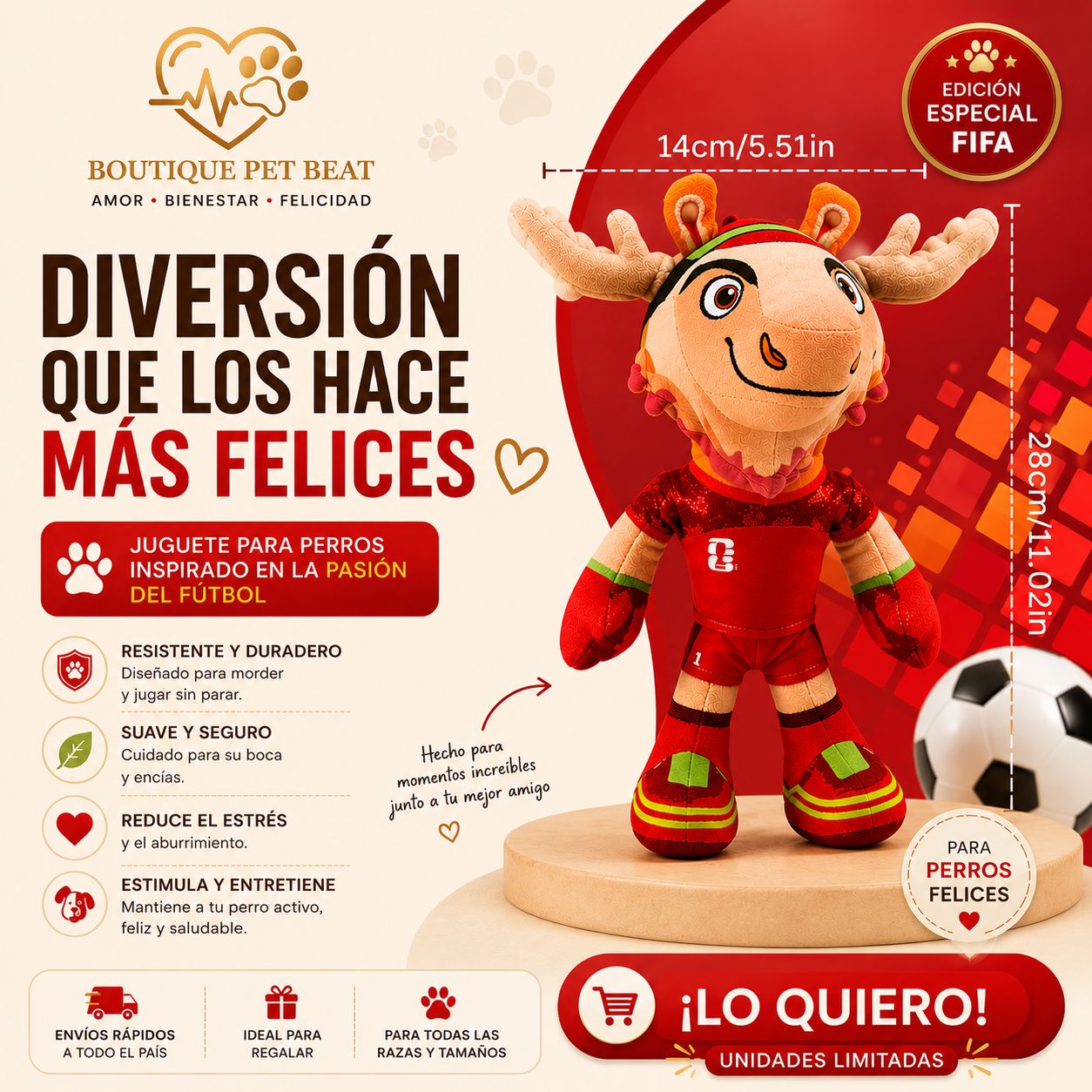 FIFA Copa Mundial 2026 Mascota Oficial con Licencia